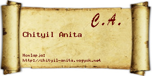 Chityil Anita névjegykártya